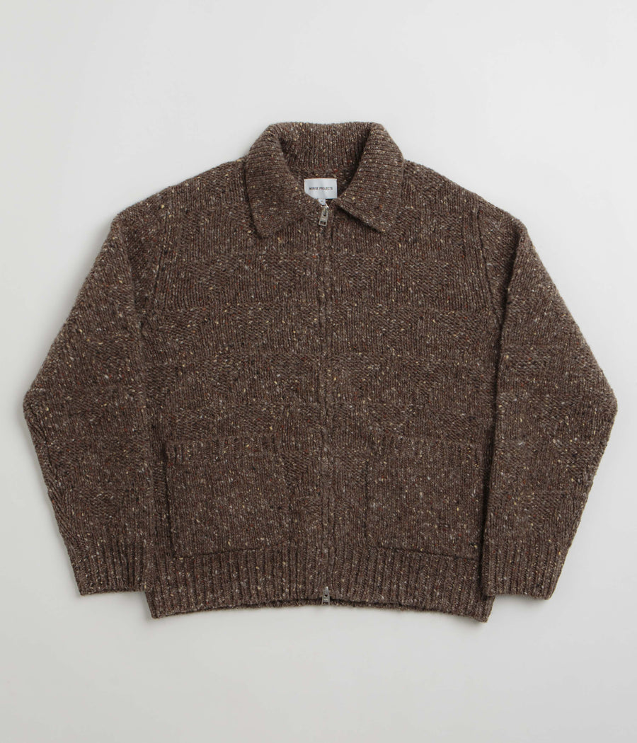 Norse Projects Erik Donegal Diamond Jacket in Seal Brown