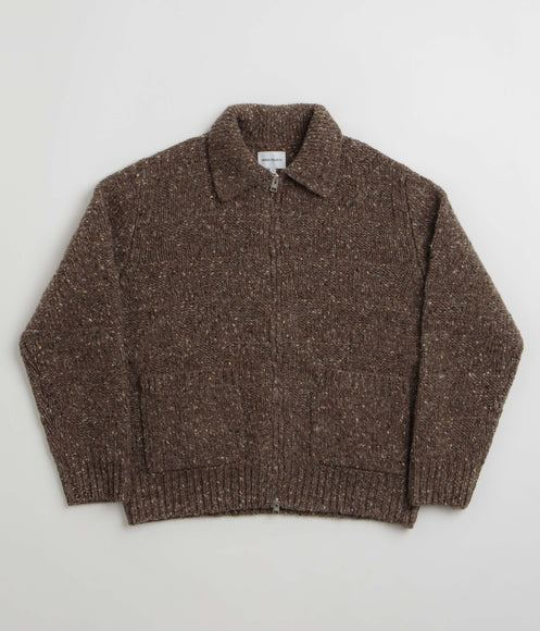 Norse Projects Erik Donegal Diamond Jacket - Seal Brown