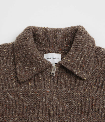 Norse Projects Erik Donegal Diamond Jacket - Seal Brown