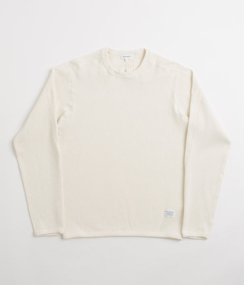 Norse Projects Eske Military Rib Long Sleeve T-Shirt - Ecru
