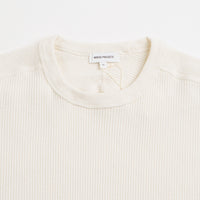 Norse Projects Eske Military Rib Long Sleeve T-Shirt in Ecru thumbnail