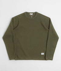 Norse Projects Eske Military Rib Long Sleeve T-Shirt in Olive Night