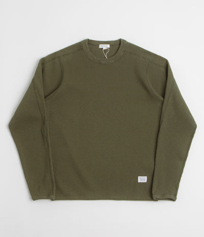 Norse Projects Eske Military Rib Long Sleeve T-Shirt - Olive Night