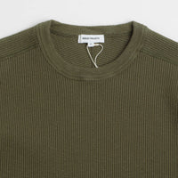 Norse Projects Eske Military Rib Long Sleeve T-Shirt - Olive Night thumbnail