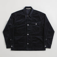 Norse Projects Folke Wide Corduroy Chore Jacket - Dark Navy thumbnail