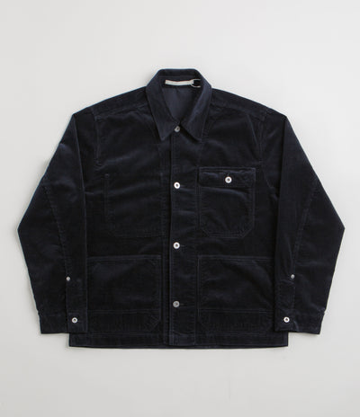 Norse Projects Folke Wide Corduroy Chore Jacket - Dark Navy