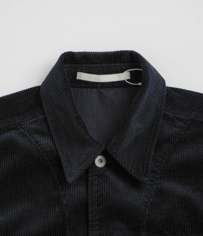 Norse Projects Folke Wide Corduroy Chore Jacket - Dark Navy