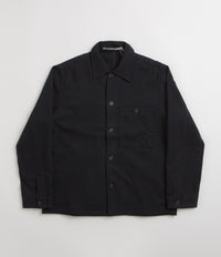 Norse Projects Folke Wool Overshirt in Dark Navy