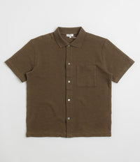 Norse Projects Gustav Crochet Shirt in Chestnut