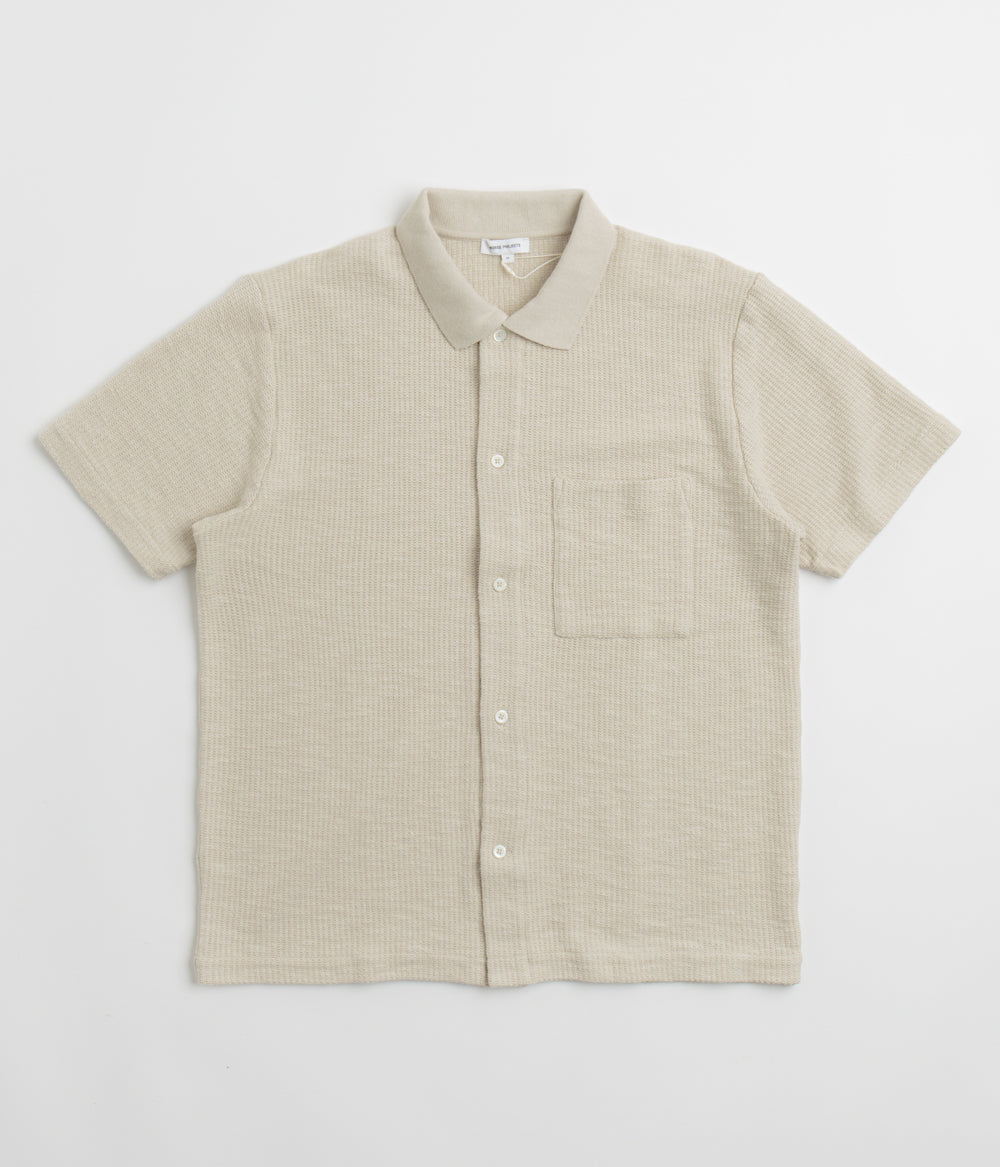 Norse Projects Gustav Crochet Shirt in Oatmeal