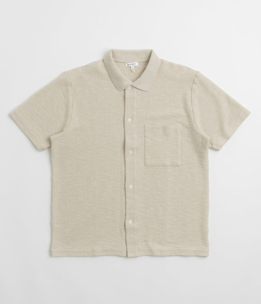 Norse Projects Gustav Crochet Shirt in Oatmeal
