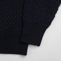 Norse Projects Hirtshals Knit Crewneck Sweatshirt in Dark Navy thumbnail