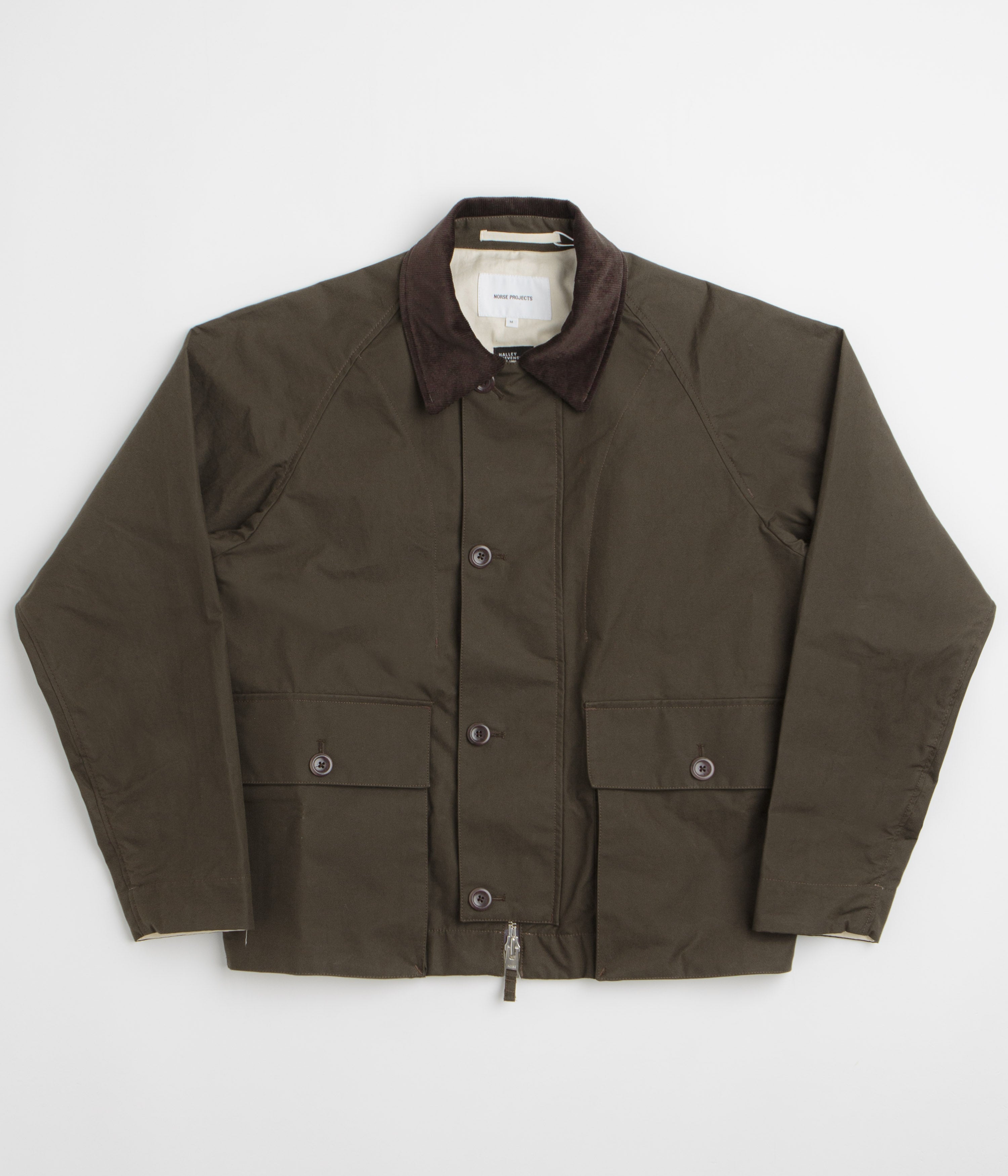 Norse Projects Holmen Wax Light Jacket - Delicioso Brown