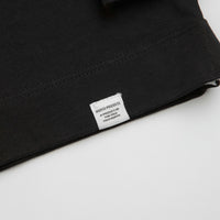 Norse Projects Isefjord Long Sleeve Polo Shirt in Black thumbnail