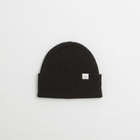 Norse Projects Merino Lambswool Beanie in Black thumbnail