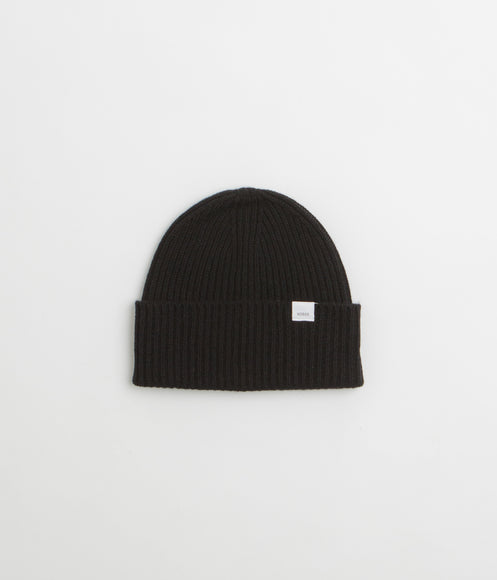 Norse Projects Merino Lambswool Beanie - Black