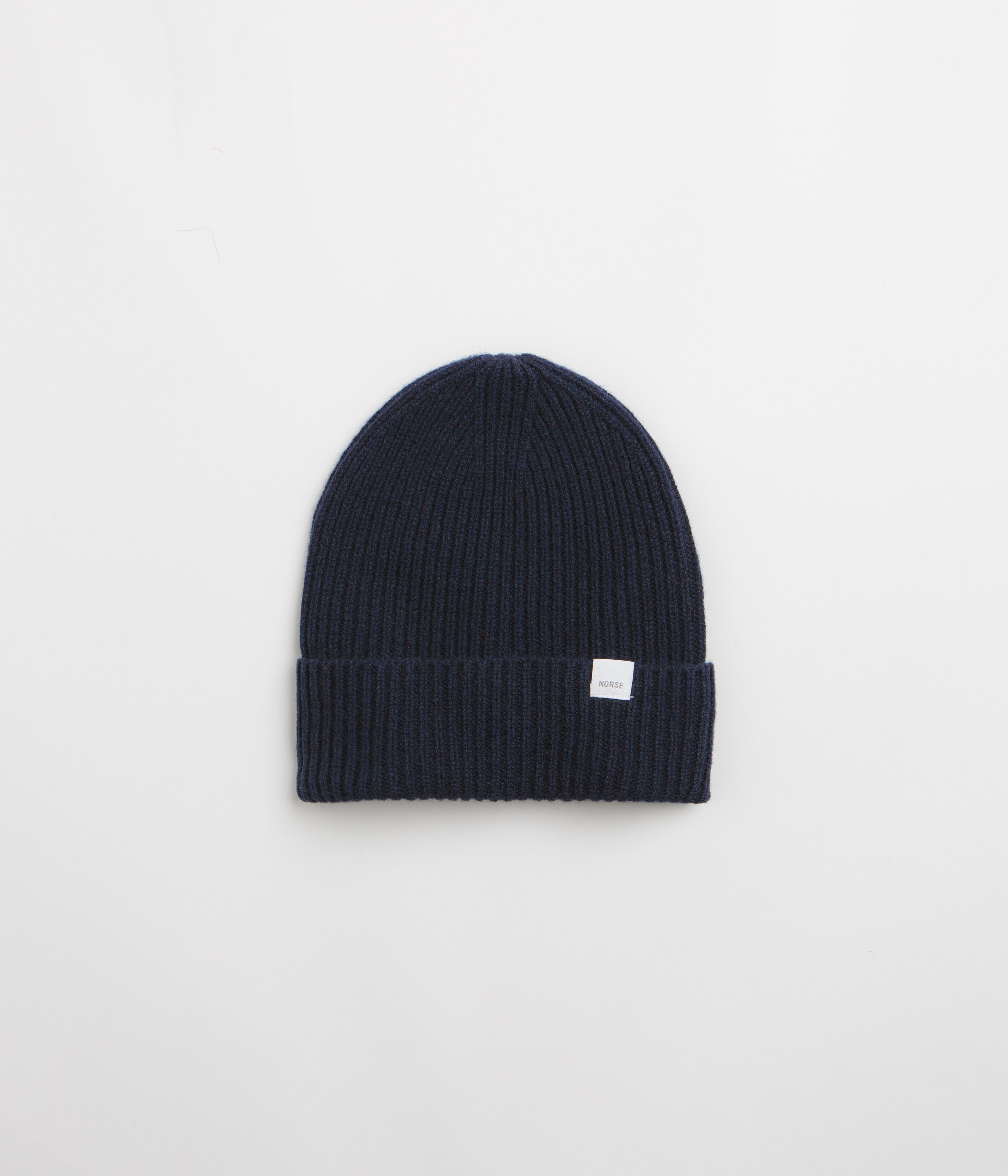 Norse Projects Merino Lambswool Beanie - Dark Navy