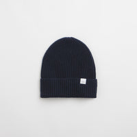 Norse Projects Merino Lambswool Beanie in Dark Navy thumbnail