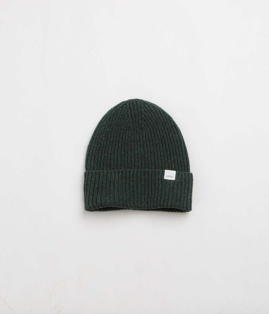 Norse Projects Merino Lambswool Beanie - Forrest