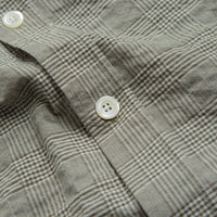 Norse Projects Ole Oversized Check Short Sleeve Shirt in Moss Green thumbnail