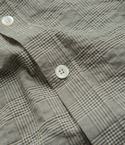 Norse Projects Ole Oversized Check Short Sleeve Shirt in Moss Green