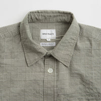 Norse Projects Ole Oversized Check Short Sleeve Shirt in Moss Green thumbnail