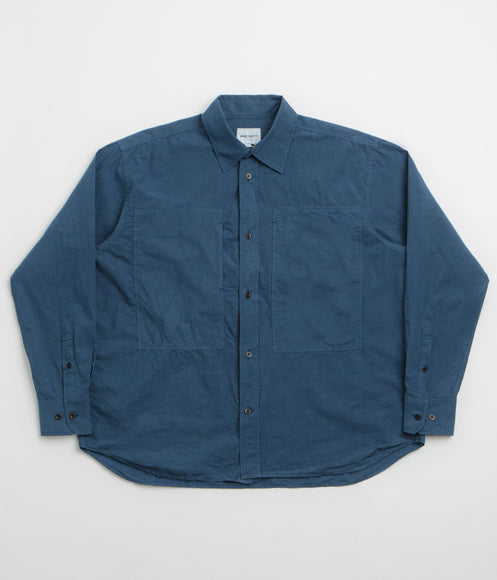 Norse Projects Ole Tencel Shirt - Estate Blue