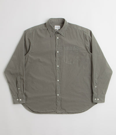 Norse Projects Ole Cotton Tencel Shirt in Mid Khaki