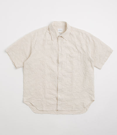 Norse Projects Ole Oversized Fil Coupe Short Sleeve Shirt - Ecru