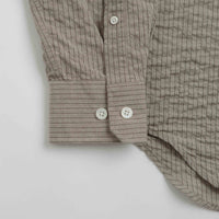 Norse Projects Ole Oversized Striped Shirt - Clay thumbnail