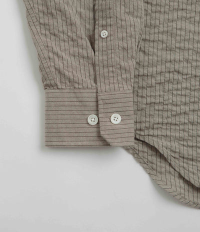 Norse Projects Ole Oversized Striped Shirt - Clay