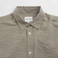 Norse Projects Ole Oversized Striped Shirt - Clay thumbnail