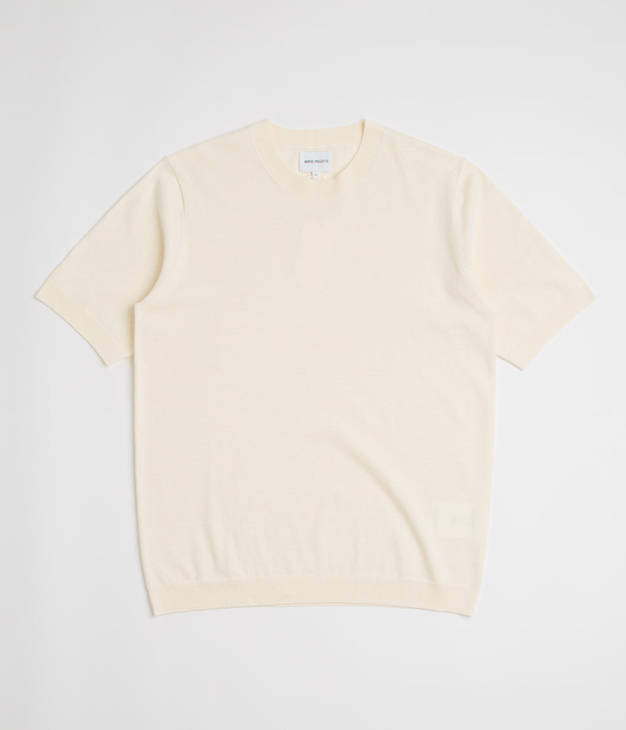 Norse Projects Rhys Cotton Linen T-Shirt in Kit White