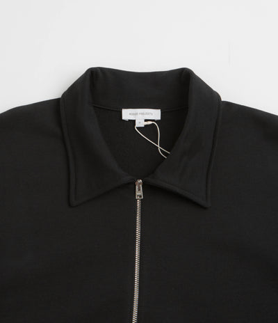 Norse Projects Standard Half Zip Sweatshirt in Black