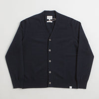 Norse Projects Standard Merino Cardigan in Dark Navy thumbnail