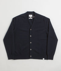 Norse Projects Standard Merino Cardigan - Dark Navy | Flatspot