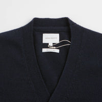 Norse Projects Standard Merino Cardigan in Dark Navy thumbnail