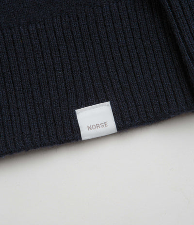 Norse Projects Standard Merino Cardigan in Dark Navy
