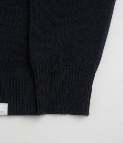Norse Projects Standard Merino Cardigan in Dark Navy