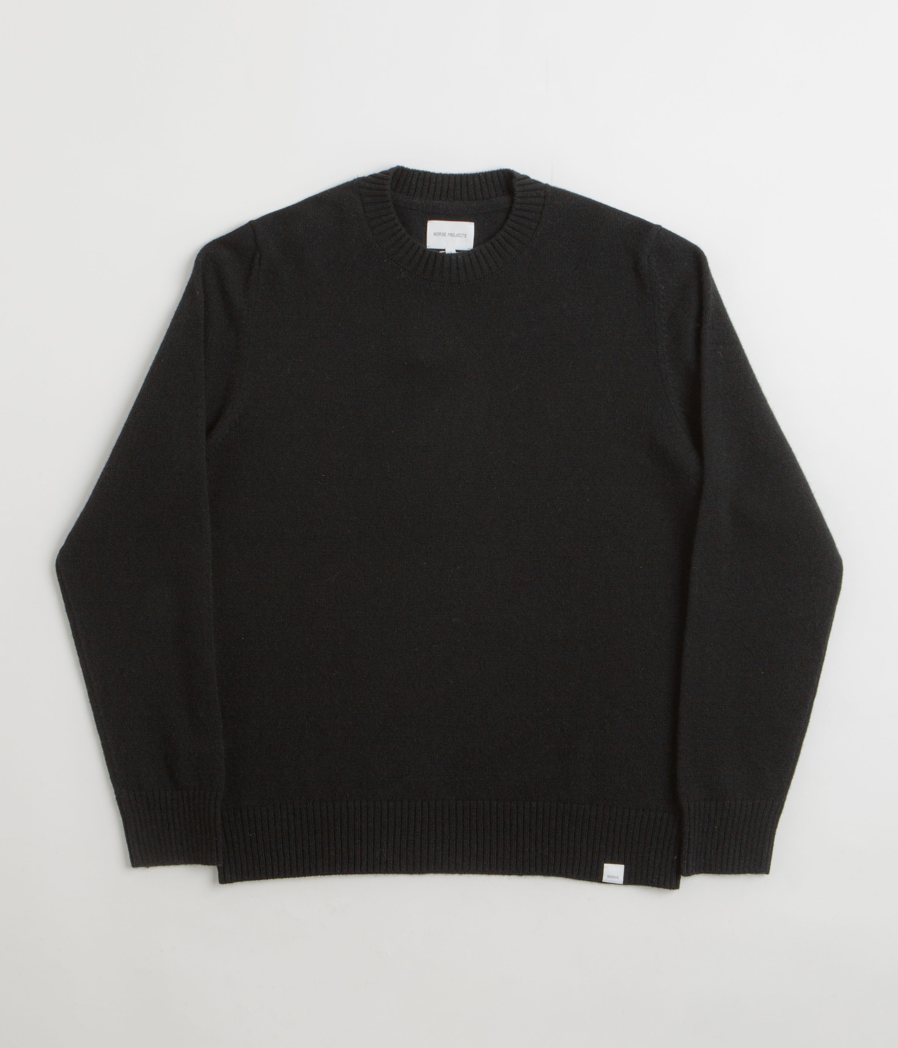 Norse Projects Standard Merino Crewneck Sweatshirt in Black
