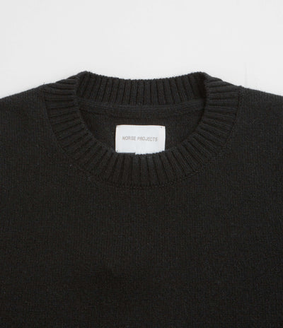 Norse Projects Standard Merino Crewneck Sweatshirt in Black