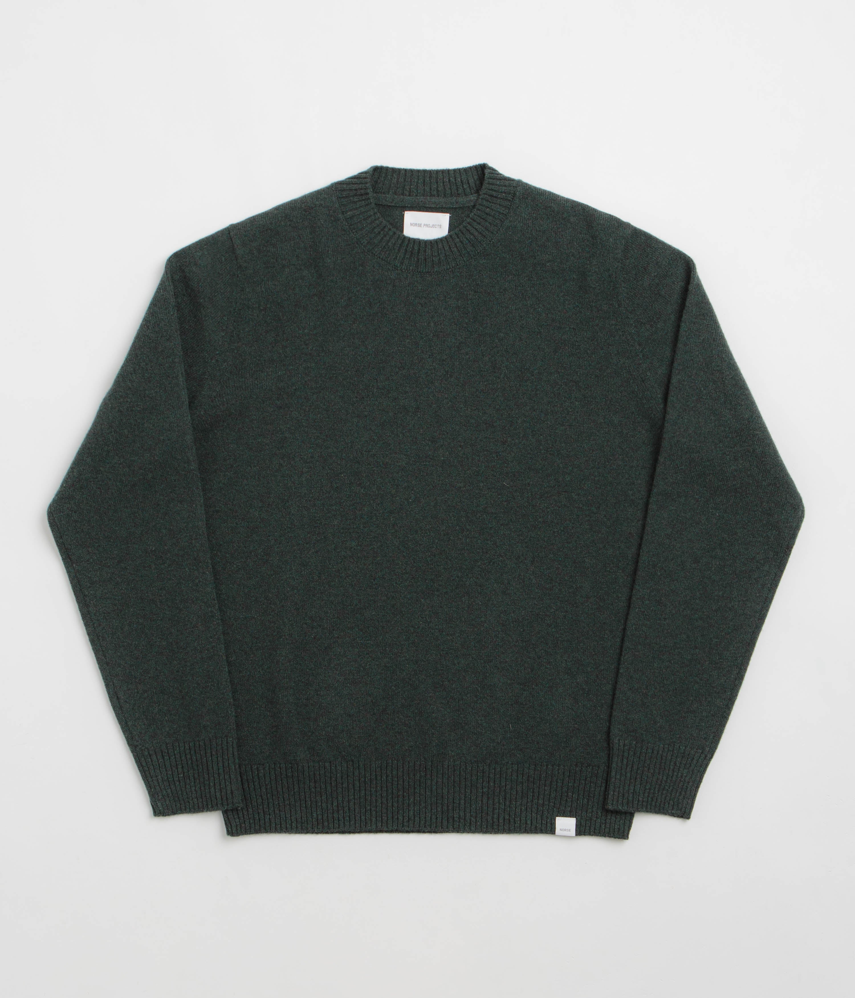Norse Projects Standard Merino Crewneck Sweatshirt in Forrest