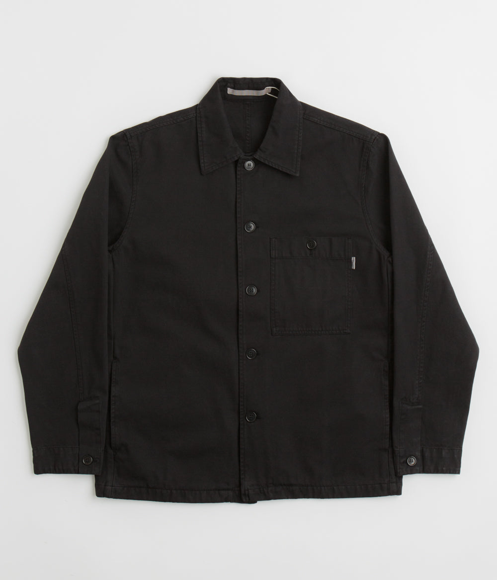 Norse Projects Standard Twill Overshirt in Black