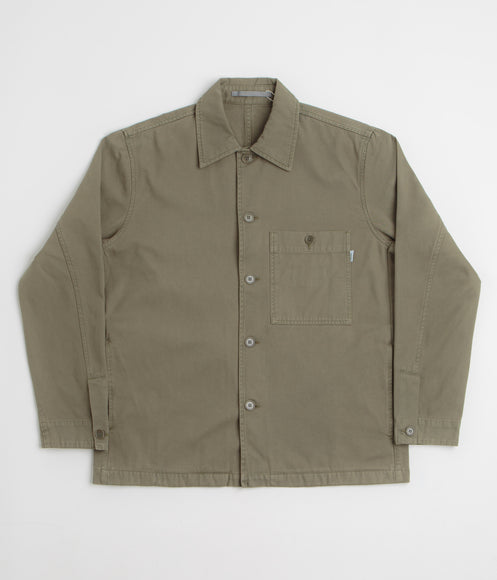 Norse Projects Standard Twill Overshirt - Sediment Green
