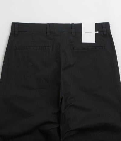 Norse Projects Standard Wide Chino - Black