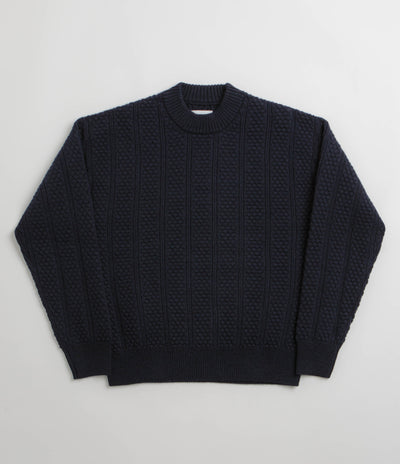 Norse Projects Storm Knit Crewneck Sweatshirt - Dark Navy