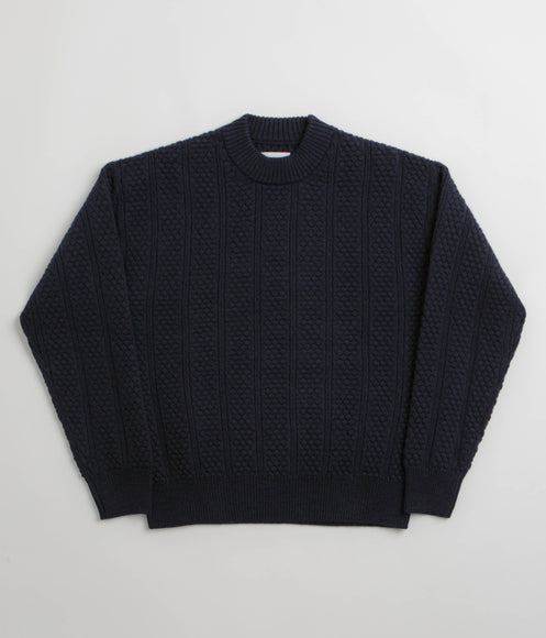Norse Projects Storm Knit Crewneck Sweatshirt - Dark Navy