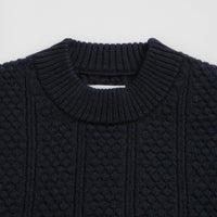 Norse Projects Storm Knit Crewneck Sweatshirt - Dark Navy thumbnail