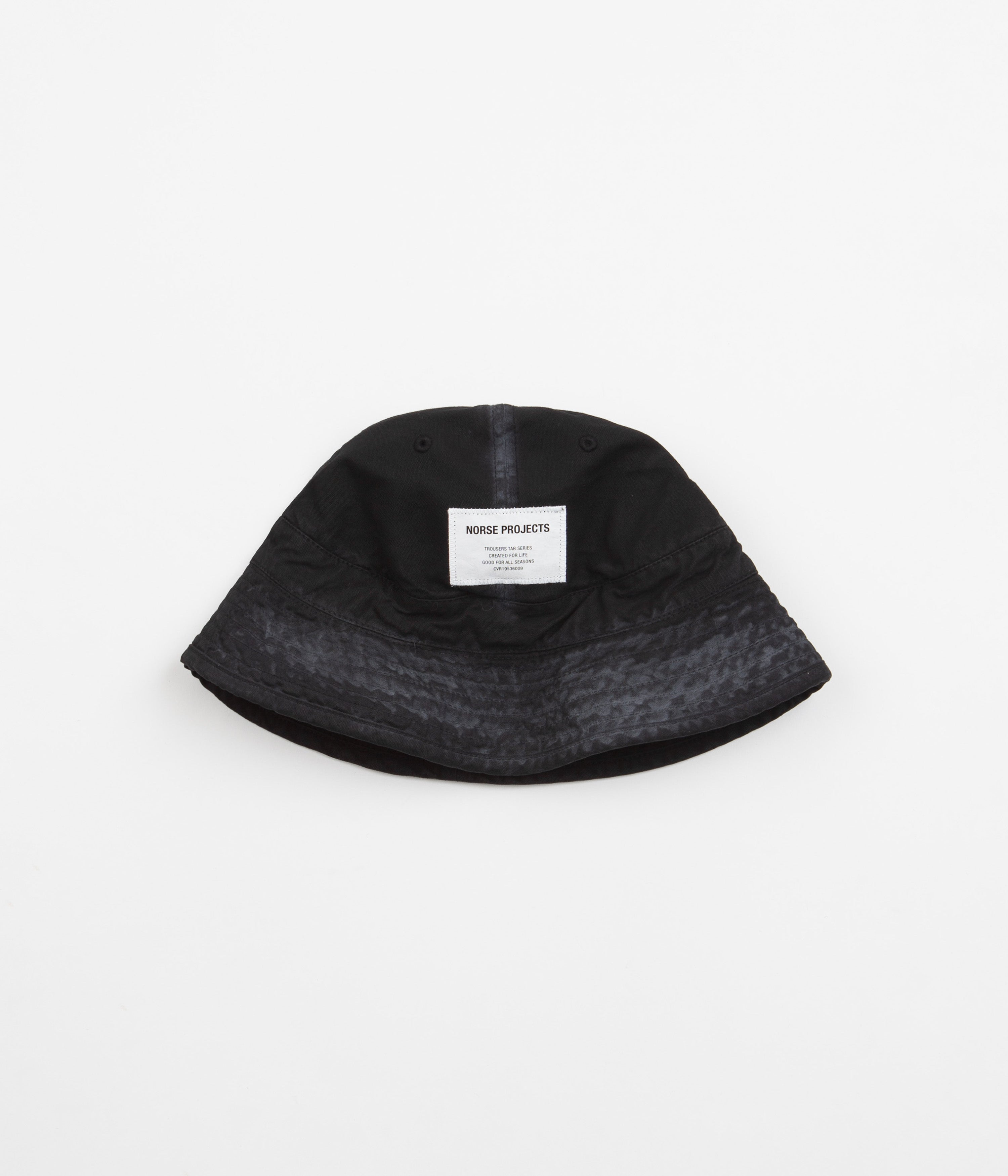 Norse Projects Tab Series Canvas Bucket Hat in Black