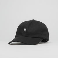 Norse Projects Twill Sports Cap in Black thumbnail